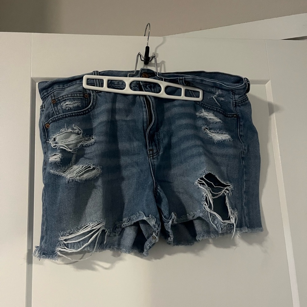 Distressed Mom Shorts